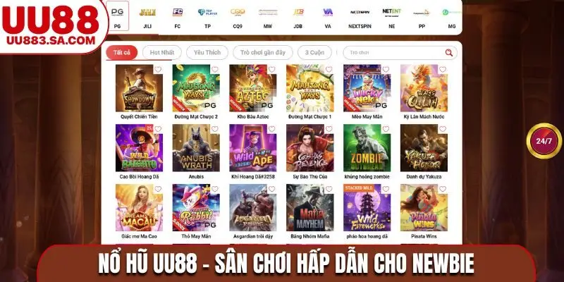 Nổ hũ UU88 - Sân chơi hấp dẫn cho newbie